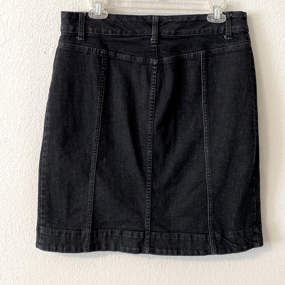 Chaps Denim Skirt Black Size 12 - Picture 2 of 5